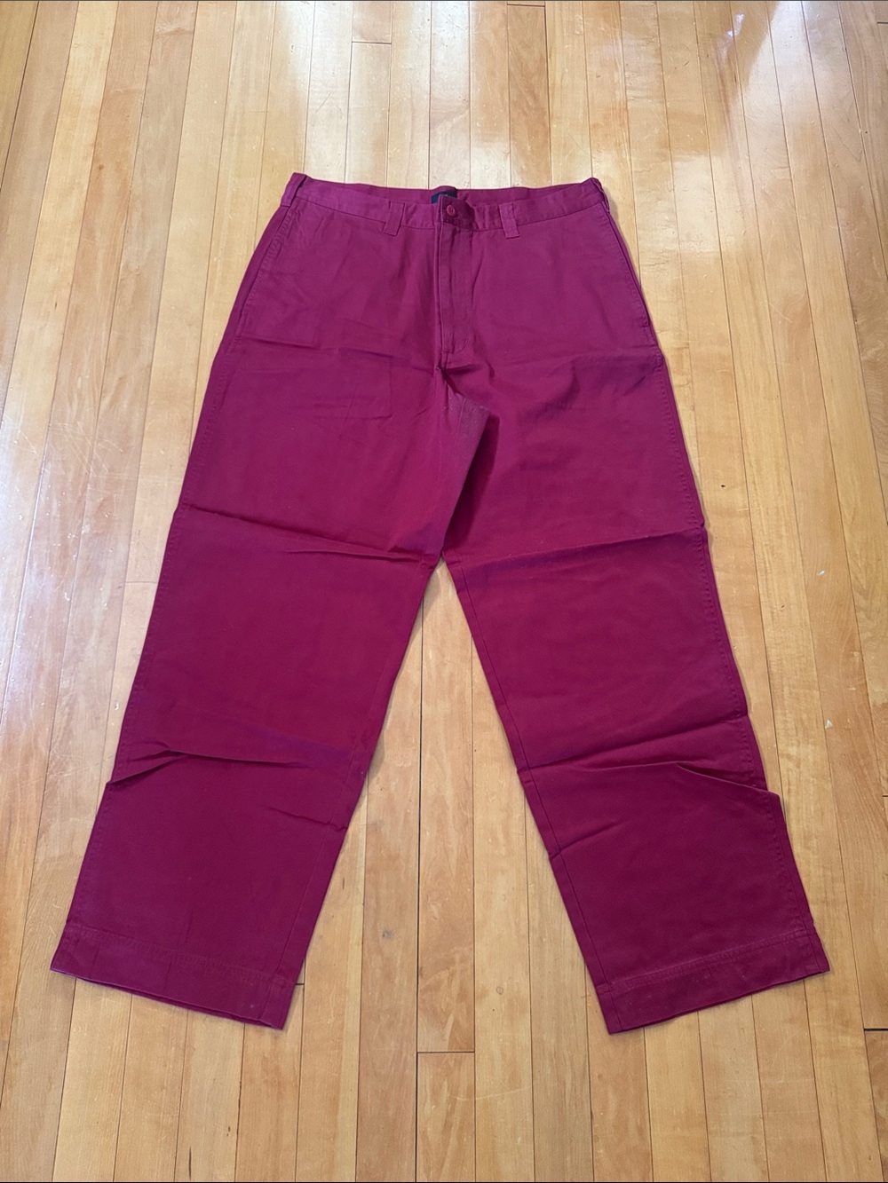 Mossimo Men's red relaxed fit straight leg Chino Pants size 36x30